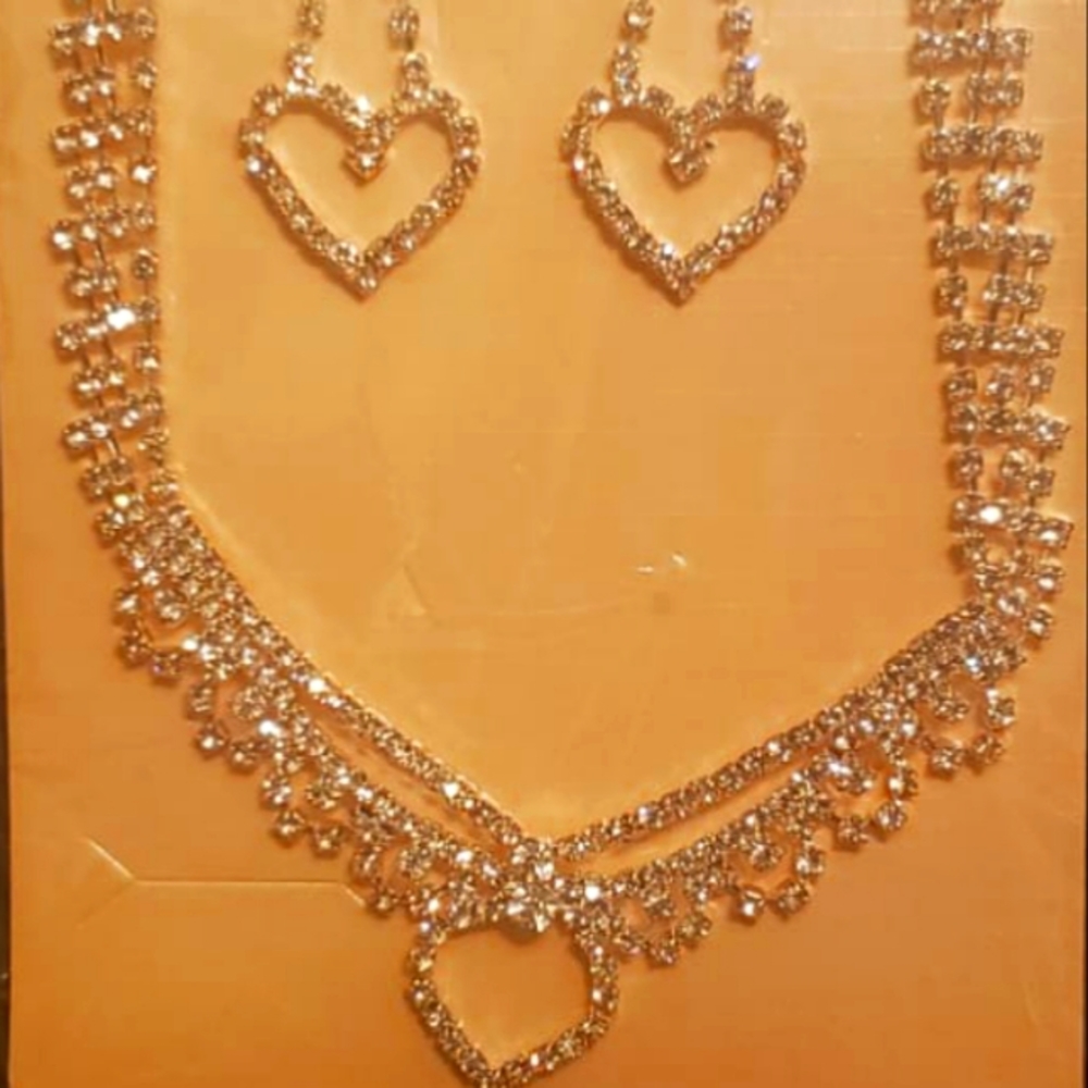 Heart jewelry set